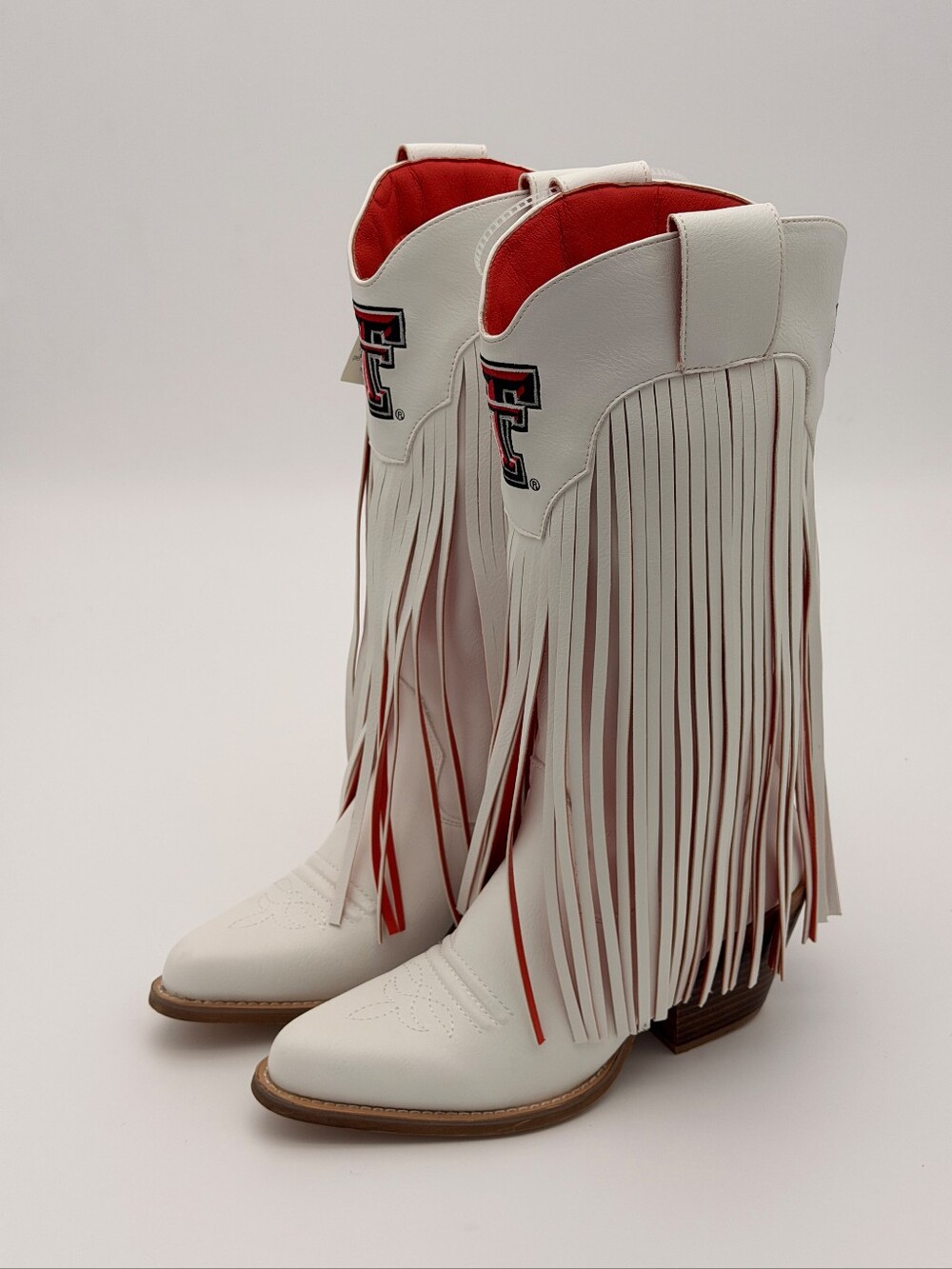 V by Vaccari Texas Tech Red Raiders Fringe Cowboy Boots Women’s 7 NWT
